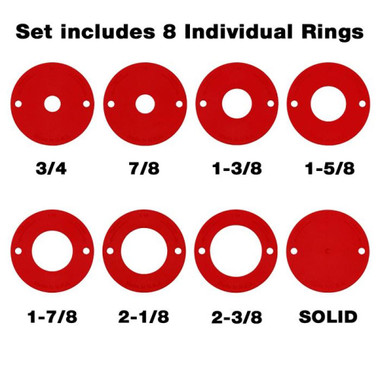 Woodpeckers TLR-3PCM 3 Piece Molded Ring Set