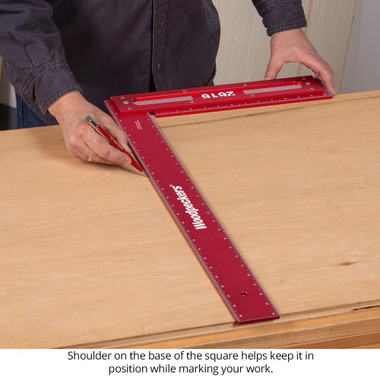 Woodpeckers PSQ26-19 Precision Woodworking Square 26 Inch with Rack-It
