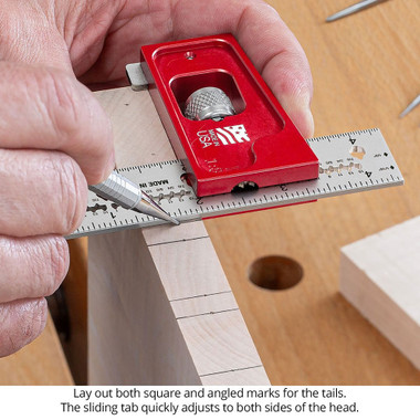 Woodpeckers MCDSQ-BL4-21 in-DEXABLE Joiner's Combination Square 4 Inch Blade