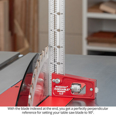 Woodpeckers MCDSQ-BL4-21 in-DEXABLE Joiner's Combination Square 4 Inch Blade