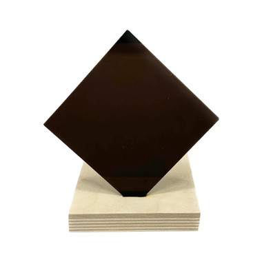 Acrylic - Nearly Opaque Brown - 1/8" Thickness, 18" x 24"