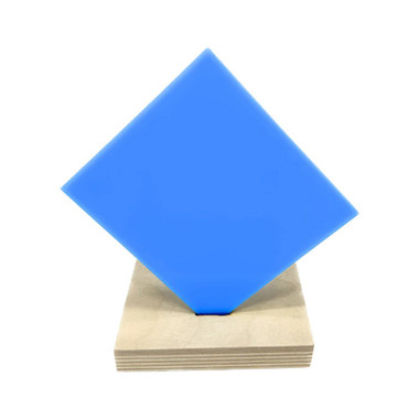 Acrylic - Nearly Opaque Light Blue - 1/4" Thickness, 24" x 36"