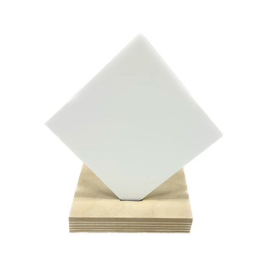 Acrylic - Nearly Opaque Bright White - 1/4" Thickness, 24" x 24"