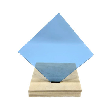 Acrylic - Transparent Light Blue - 1/8" Thickness, 24" x 36"