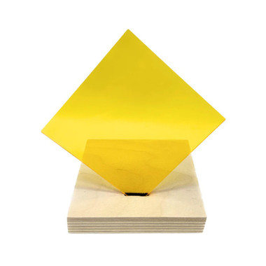 Acrylic - Transparent Yellow - 1/4" Thickness, 18" x 32"