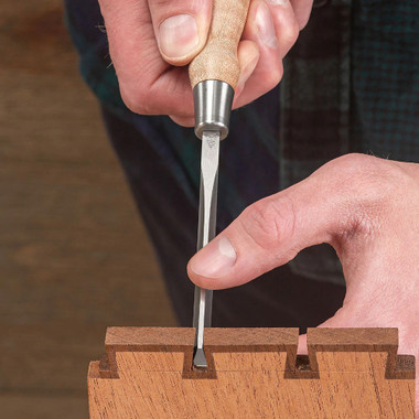 Blue Spruce Toolworks DVTSET4STSSCM Dovetail Set 4 Piece Ss Ferrule, Standard, Curly Maple Handle