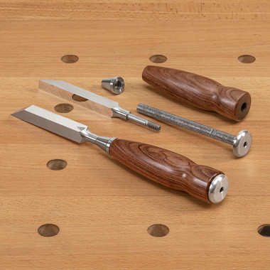 Blue Spruce Toolworks MTC316SSCM Mortise Chisel 3/16 Ss Ferrule, Curly Maple Handle