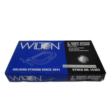 Wilton WL9-14302 404Sf, 400 Series HI-VIS Safety C-Clamp, 0 - 4-1/4 Inch Opening, 3-1/4 Inch Throat Depth
