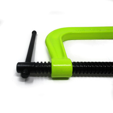 Wilton WL9-14303 406Sf, 400 Series HI-VIS Safety C-Clamp, 0 - 6-1/16 Inch Opening, 4-1/16 Inch Throat Depth