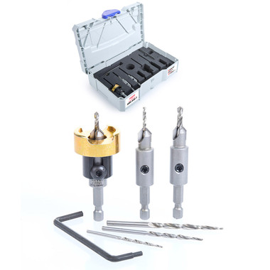Countersink Drill Bit Set Packed in Tanos Container AMS-628-T