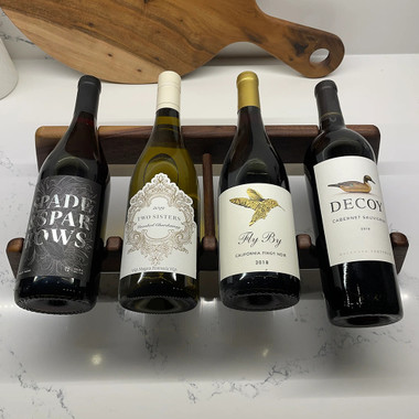 4 Bottle Wine Rack Router Template (Clear Acrylic)