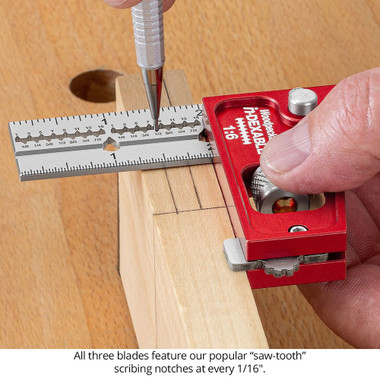 Woodpeckers JCS-DLX-M-25 in-DEXABLE Joiner's Combination Square Metric Deluxe Set