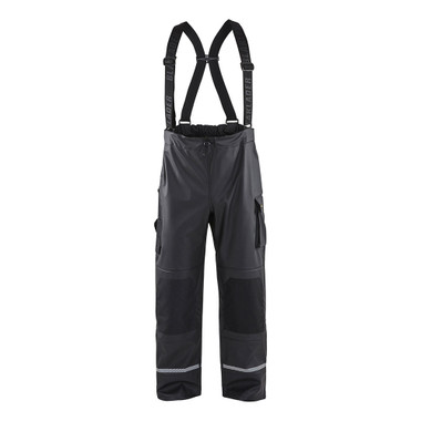 Blaklader Rain Pants with Reflective Details - Black - 4XL