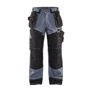 Blaklader X1600 Work Pants - Grey/Black - Waist Size: 36 - Inseam: 32"