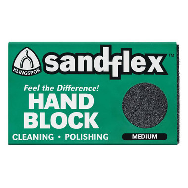 Klingspor Sandflex 120 Grit Medium 3inch x 2inch x 3/4inch  with Sleeve