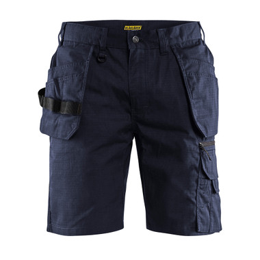 Blaklader Ripstop Shorts with Utility Pockets - Dark Navy Blue - Size: 38