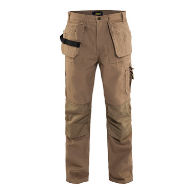 Blaklader BRAWNY Work Pants with Utility Pockets - Antique Khaki - Waist Size: 50 - Inseam: 30"