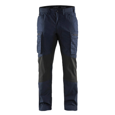 Blaklader Service Pants with Stretch - Dark navy/Black - Waist Size: 40 - Inseam: 36