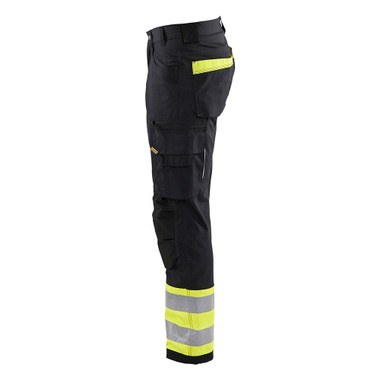 Blaklader Visibility Ripstop Pants - Black/Yellow Hi-viz