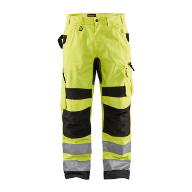 Blaklader Hi-Vis Ripstop Pant - Yellow Hi-viz/Black - Waist Size: 40 - Inseam: 34