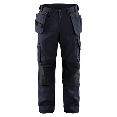 Blaklader Ripstop Pants With Utility Pockets - Dark navy blue - Waist Size: 34 - Inseam: 34