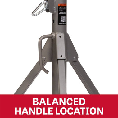 Jet Tools JT1-2401 Folding Pipe Jack Stand w/V-Head (60pcs, crated)