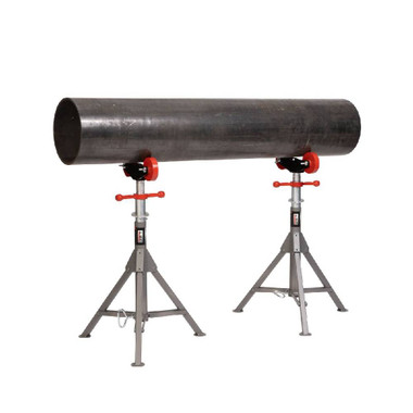 Jet Tools JT1-2404 Folding Pipe Jack Stand w/Steel Rollers (Ind. Boxed)