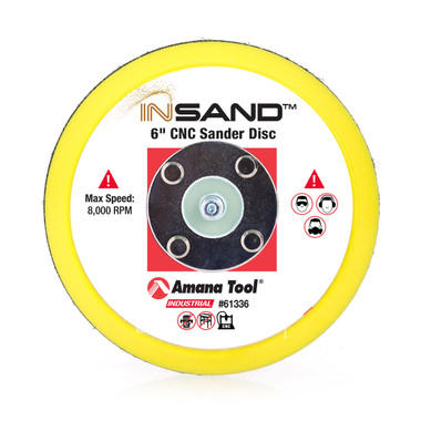 Amana Tool 61336-PAD-6 Replacement 6 Inch Pad for In-Sand CNC Sander 61336