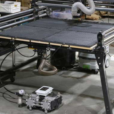 AirWeights Complete System 48 x 48 (4-Zone) Vacuum Table Workholding System