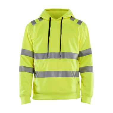 Blaklader HI-VIS Hooded Sweatshirt - Yellow - Size: XXXL