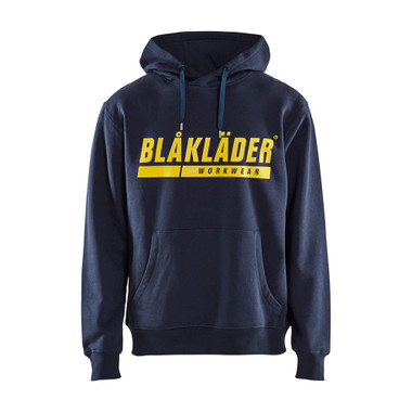 Blaklader Hooded Sweatshirt With Print - Dark Navy Blue - Size: XXXL