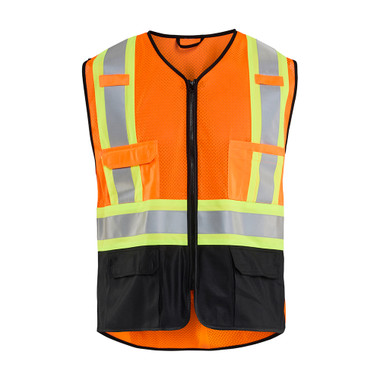 Blaklader Hi-vis Vest - Orange Hi-viz/Black - Size: XL