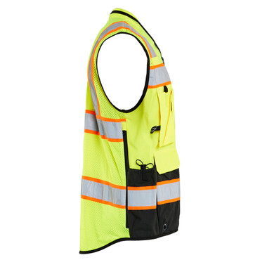 Blaklader Hi-Vis Surveyor's Vest - Yellow Hi-viz/Black