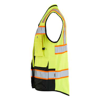 Blaklader Hi-Vis Surveyor's Vest - Yellow Hi-viz/Black