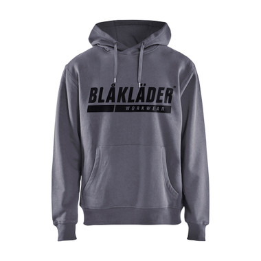 Blaklader Hooded Sweatshirt With Print - Grey - Size: L