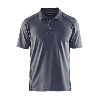 Blaklader Short Sleeve Polo Shirt - Grey - Size: L