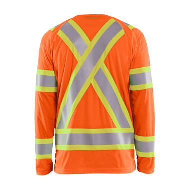 Blaklader CSA Hi-Vis Long Sleeve T-shirt - Orange