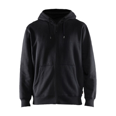 Blaklader Hooded Zip-up Sweatshirt - Black - Size: M