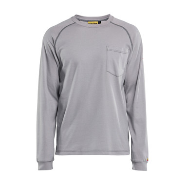 Blaklader FR Light Long Sleeve T-shirt (9.1cal) - Light Grey - Size: XXL