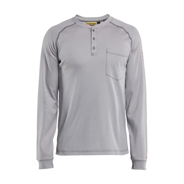 Blaklader FR Light Henley (9.1cal) - Light Grey - Size: M