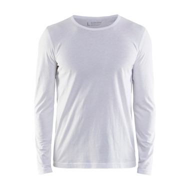 Blaklader Long Sleeve T-shirt - White - Size: S