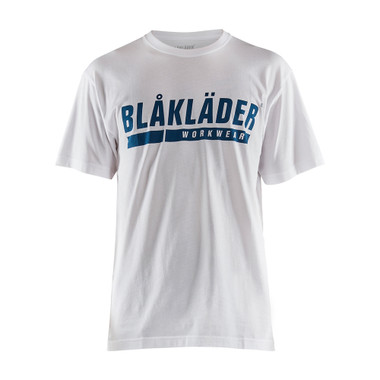 Blaklader Short Sleeve Branded T-Shirt - White - Size: S
