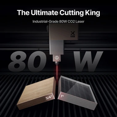 xTool XT-P0101000118 P3 80W Flagship CO2 Laser Cutter with Intelligent Automation