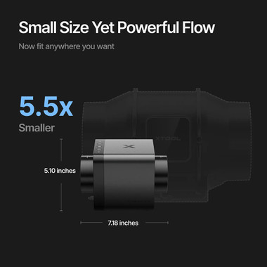 xTool XT-P0102000112 SafetyPro™ IF2 2.0 Hyper Flow Inline Duct Fan