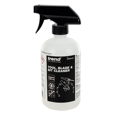 Trend Tool & Bit Cleaner: Industrial Strength Wood & Resin Remover, 18 fl oz, CLEAN/500