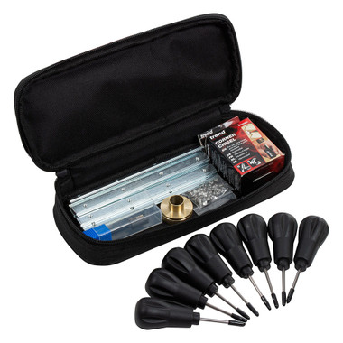 Trend 9ft AnyDoor Butt Hinge Template Kit, Quickly and Accurately Recess Square and Radius Hinges in Timber Doors & Frames, H/JIG/D9