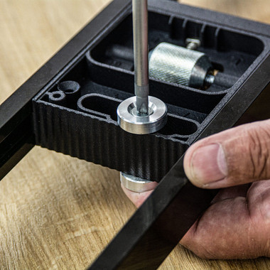 Trend 9ft AnyDoor Butt Hinge Template Kit, Quickly and Accurately Recess Square and Radius Hinges in Timber Doors & Frames, H/JIG/D9