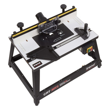 Trend Portable Benchtop Router Table with Robust Construction for Workshop & Site Use, 120V (NVR Switch Not Included), CRT/MK3