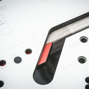 Trend Professional 27-1/2 Inch Multi-Material Worktop Jig, Mason Mitre Joints, Front Edge Alignment, KWJ700/PRO