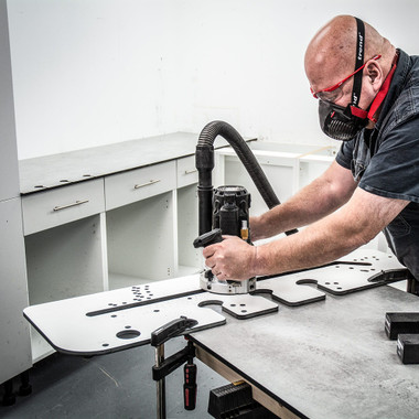 Trend Professional 37-1/2 Inch Multi-Material Worktop Jig, Mason Mitre Joints, Front Edge Alignment, KWJ950/PRO